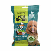 A photo of a bag of Little Chef Grain-Free Dental Fresh Biscuits