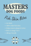A photo of a bag of Masters Fish Skin Bites
